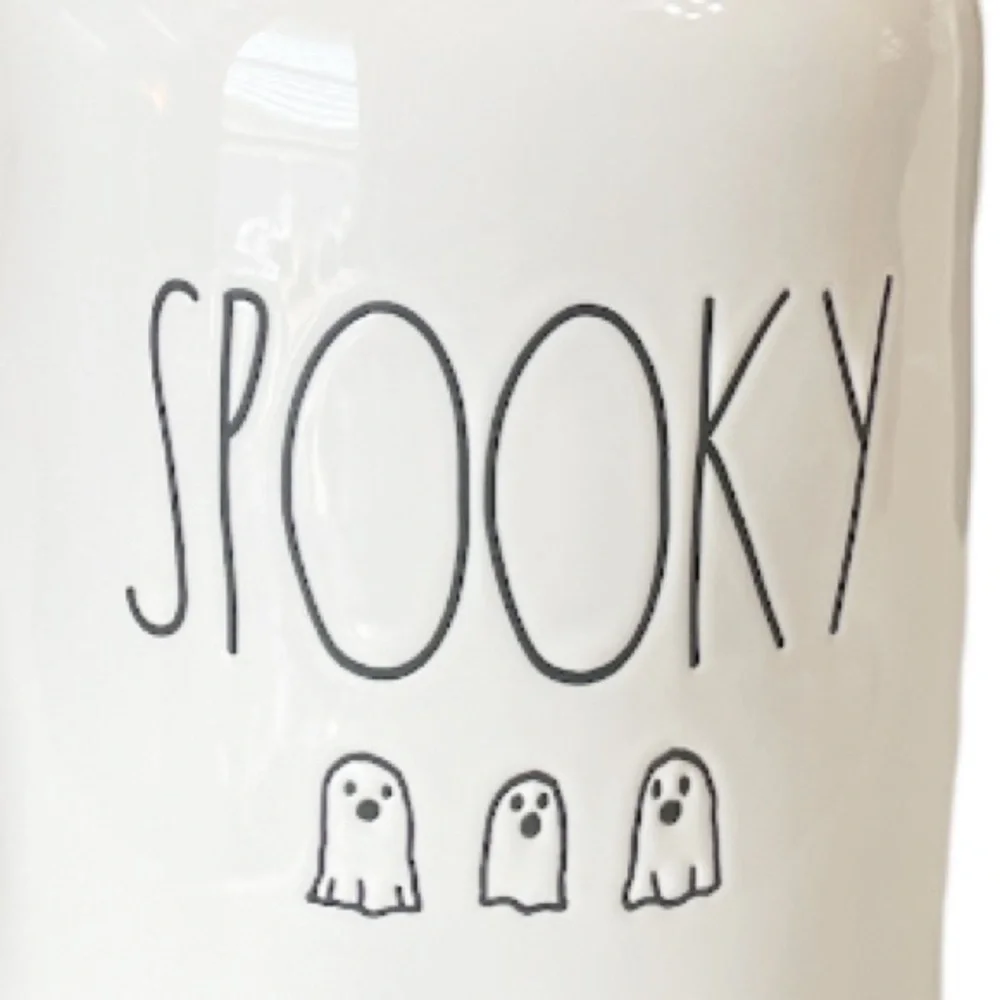 NEW Rae Dunn SPOOKY 👻👻👻 Canister Set/2